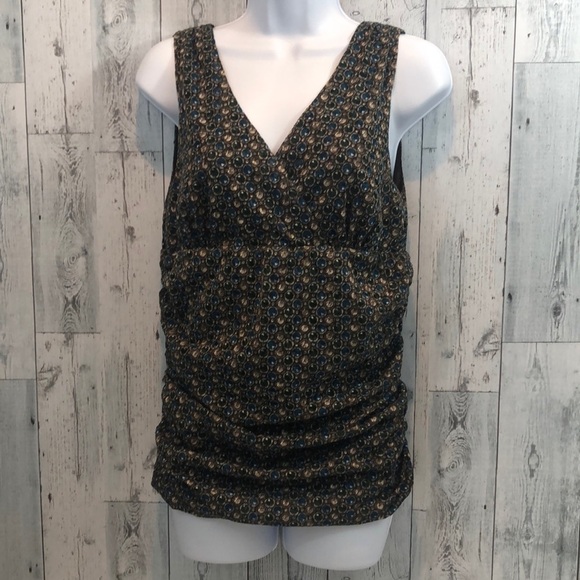 Kenneth Cole Ruched Side Tank Top Extra Large - Picture 1 of 10